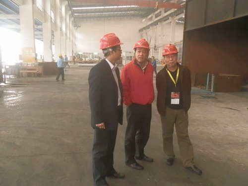 中国构筑金属结构协会辅导到我公司调查