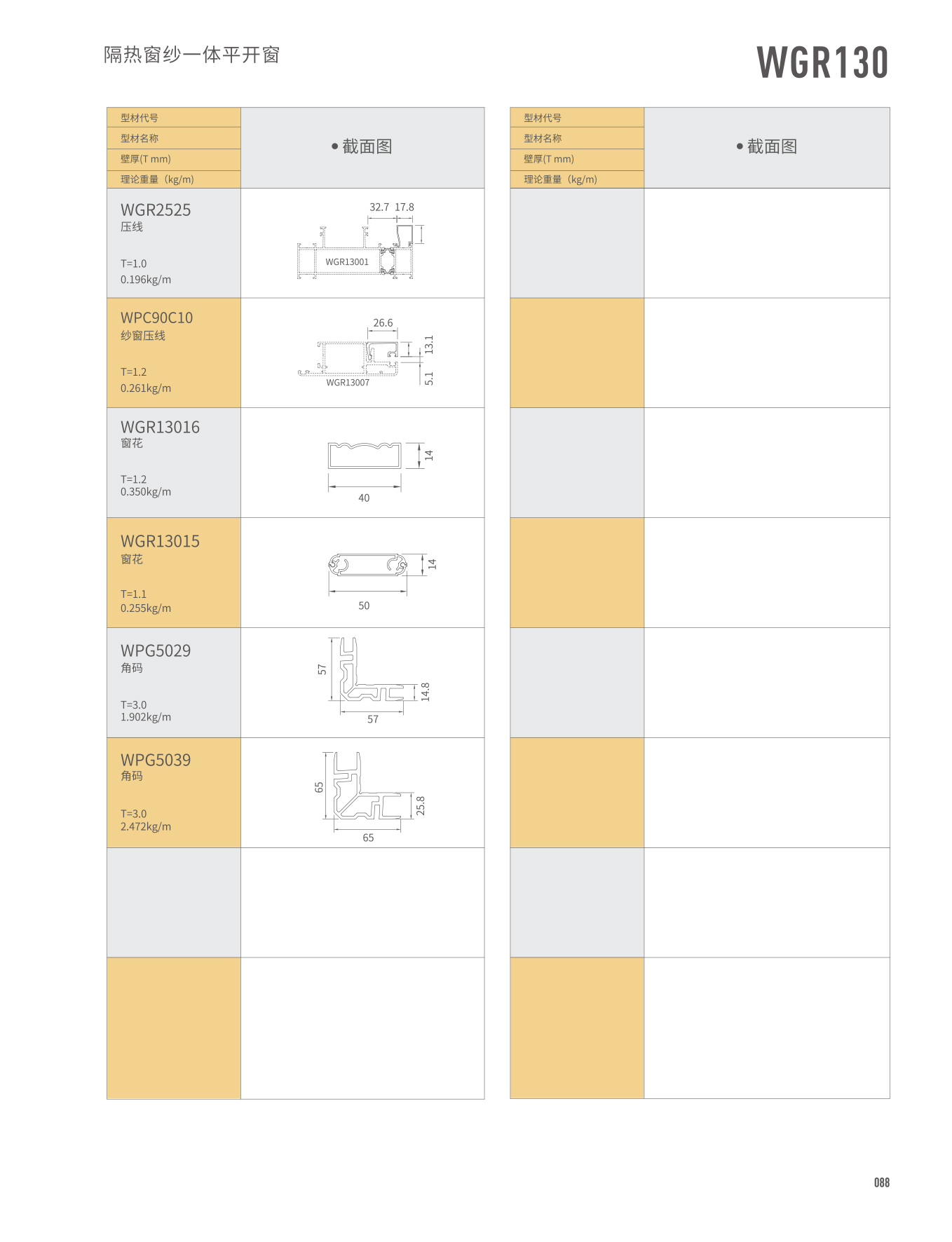 WGR130隔热窗纱一体平开窗