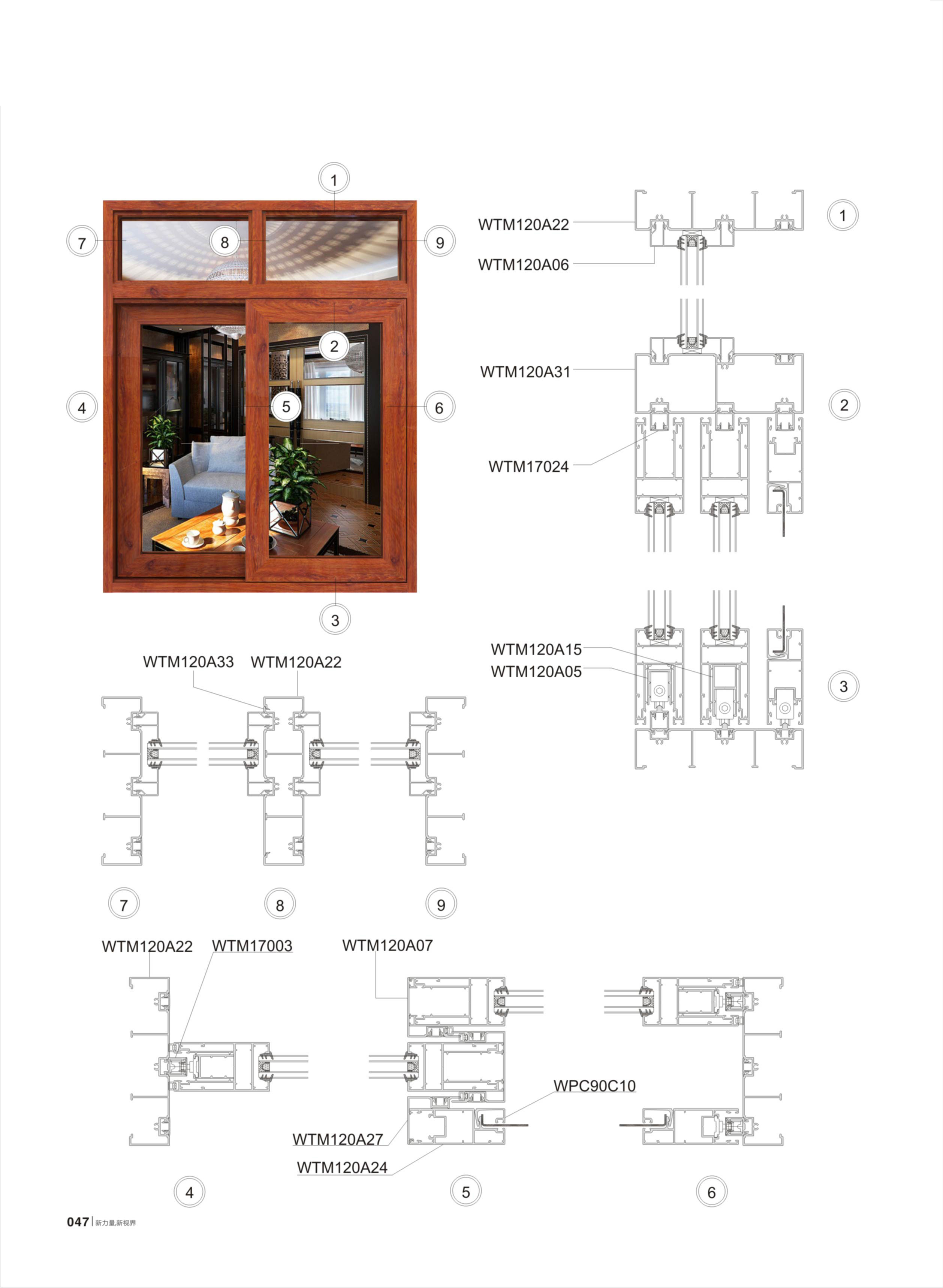 WTM120A沉型推拉门