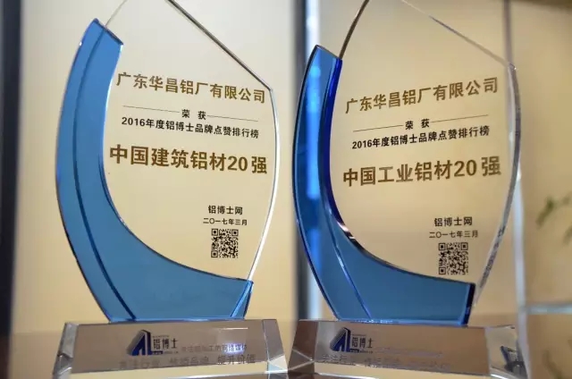 【今年会jnh荣誉】热烈祝贺今年会jnh铝业荣获“中国工业铝材20强”和“中国构筑铝材20强”两项大奖